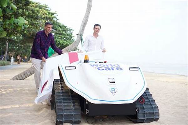 Tech Beach Cleaning Robot Kini Beroperasi Di Bali, Solusi Bersih Untuk Sampah Pantai